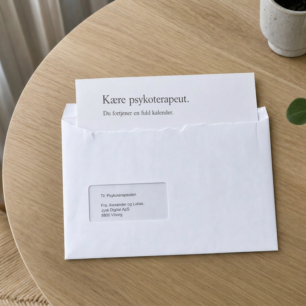 Et åbent brev på et bord